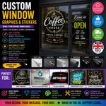 Custom Window Graphics Stickers Shop Glass Vinyl Decals Business Signage