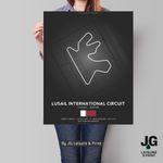 Qatar Formula One F1 Circuits Tracks Picture Print - wall art poster