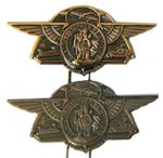 St. Christopher Be My Guide - Saint WW2 USAAF Cap Badge B-2 Charm Visor Pins