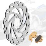 AV Rear Brake Disc Disk + Pads for Yamaha YFM 700 R Raptor 06-12 Special Edition