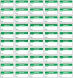 Quality control labels passed signed and date 