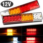 2X 12V 20LED TRAILER BUS TRUCK VAN STOP REAR TAIL INDICATOR LIGHTS REVERSE LAMP