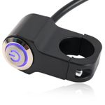 LED Motorcycle Switch ON OFF Handlebar Mount Push Button 12V Headlight Fog Light