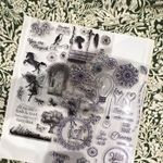 Clear Photopolymer Stamp Set Fairy Theme & Sentiments, With Love