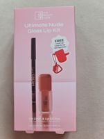 The Beauty Crop Ultimate Nude Glass Lip Kit Liner & Oil Duo + Keychain