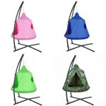 Hammock Chair Stand W/ Hanging Tree Tent, Porch Swing Chair W/ Hanging C Stand