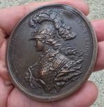 Catherine II Accession Throne 1762 Bronze Medal Filippo Baranov Diakov 115.2