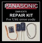 U81 error code repair kit DMR-EX75 Panasonic dvd recorder fault inc MD5001t