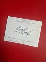 HARRY HOOPER SIGNED 1950-63 WEST HAM, WOLVES & BIRMINGHAM 4 x 3 inch PLAIN CARD