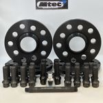 2x 12mm + 2x 15mm Black Alloy Wheel Spacers & Bolts For BMW F30 F31 F32 F33 F34