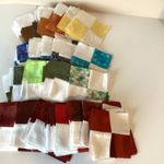 A Bundle of 4 Patch 4" Inch Multicolored Quilting Blocks Sewing Crafting
