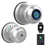 Fingerprint Door Lock Smart Keyless Entry with Bluetooth App Control – Silver