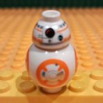 LEGO Star Wars BB-8 Droid Minifigure Figure White & Orange Plastic Minifigure
