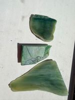 nephrite Hetian jade Raw Stone Russian green site 7  pinky green cats eye