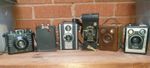 Vintage Joblot X 6 Cameras Brownie Kodak Envoy Etc With Some Cases