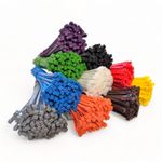NYLON PLASTIC CABLE TIES ZIP TIE WRAPS THIN SMALL LARGE LONG WIDE (ALL COLOURS)