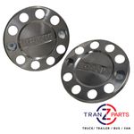 2x FITS SCANIA 22.5" (571MM) TRUCK STAINLESS STEEL SOLID TYPE WHEEL TRIM COVER