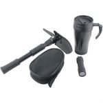 Car Emergency Kit 3pc Shovel Torch Travel Mug Camping Survival Set Portable