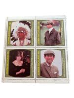 4 stamp staffa scotland royal wedding lady diana spencer prince charles