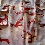Men’s Cargo trousers M Beige/Brown Camouflage Army Polyester Twill Button Flat