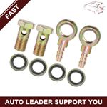 Universal Piece of 2 Banjo Bolt M14x1.5 8mm Banjo Hose Barb Bolt Fittings Brake