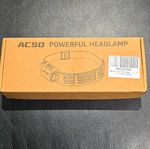 AC50 LED Head Torch 1000lm Rechargeable USB IPX5 100m Range Black