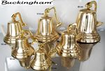 Solid Brass Ship Bell, Pub Bell, Doorbell, Wall Mountable Bell by Buckingham