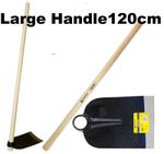 Steel Garden Hoe Full Size Azada Garden Digging Hoe with Wooden Handle 120cm