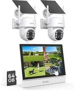 ANNKE 4CH 5MP NVR CCTV Camera System with 2x 4MP PT Cameras & 64GB SD Card
