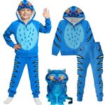 Kpop Demon Hunters Derpy Tiger Costume T-Shirt Pants Mask Outfit Fancy Dress UK