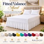 Fitted Valance Sheets Polycotton Luxury Non- Iron Plain Dyed Premium Bed Sheets