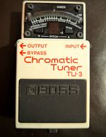 Boss TU-3 Chromatic Pedal Tuner for Guitar & Bass Guitar - White/Black