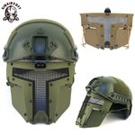 Paintball Airsoft SPT Mesh Full Face Mask Sparta For Tactical AF Helmet Masks OD