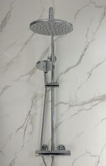 Carrara White Marble Matt 1000mm Wide PVC Bathrooms Shower Wall Panel 1m x 2.4m