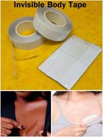 Clear Double Sided Fashion Body Tape Invisible Dress Clothing Tape For Skin Bras
