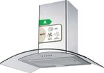 Curved Glass Chimney Cooker Hood, 60 cm Kitchen Extractor Fan