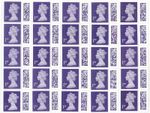 25 x Genuine Unfranked Barcoded 1st Class Stamps - Peel & Stick - Original Gum 