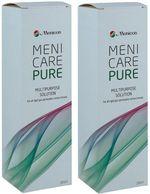 2 x Menicare Pure multipurpose solution 250 ml for Gas Permeable Contact Lenses 