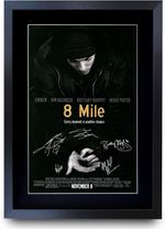 8 Mile Movie Film Poster Cast Signed Printed Autograph A3 Framed Memorabilia