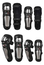 Motorbike Knee Elbow Guard Pads Set – 4PCS Protective Gear for Off-Road Racing