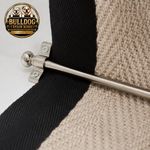13  x  BULLDOG STAIR ROD Brushed Nickel Stair Rods Ball Finials - 725mm x 10mm