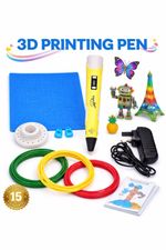  3D Pen for kids with 3D Mat and Finger Protector,3D Drawing Pen with LED Screen
