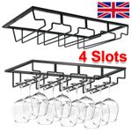 Wine Glasses Holder Under Cabinet Stemware Wine Glass Rack Goblet Storage Hanger