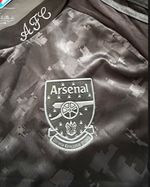adidas Arsenal Away Shirt Grey L Adults Short Sleeve Football Jersey    RETRO