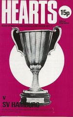 Hearts v SV Hamburg (Germany) European Cup Winners Cup 3rd Nov 1976