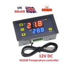 W3230 12V Temperature Controller Thermostat relay Regulator Heating/Cooling, UK