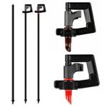 Rotary Spray Micro Irrigation Garden Sprinkler Heads 30L/H Watering 450mm Riser