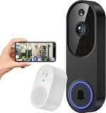 1080P WiFi Video Doorbell Camera Wireless, AI Human Detection, 2-Way Talk, 2.4G