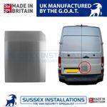 Van Security Shield For VW Crafter 2017-On Rear Barn Door Brushed