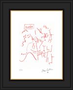 Jean Cocteau,  Lithograph, Numbered, certificate, Recipes for a Friend
